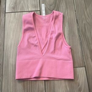 Urban Outfitters Pink Low cut tank top